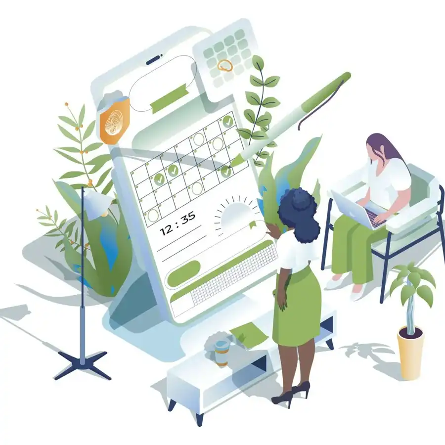 Illustration gestion des plannings, Jucory Gestion, assistante administrative dans les Deux-Sèvres